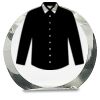 [CRY169] 4.5" Round Crystal Clock Thumbnail