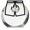 [CRY169] 4.5" Round Crystal Clock Thumbnail