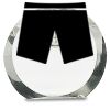 [CRY169] 4.5" Round Crystal Clock Thumbnail