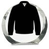 [CRY169] 4.5" Round Crystal Clock Thumbnail