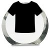 [CRY169] 4.5" Round Crystal Clock Thumbnail