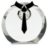 [CRY169] 4.5" Round Crystal Clock Thumbnail