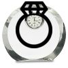 [CRY169] 4.5" Round Crystal Clock Thumbnail