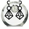 [CRY169] 4.5" Round Crystal Clock Thumbnail