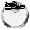 [CRY169] 4.5" Round Crystal Clock Thumbnail