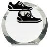 [CRY169] 4.5" Round Crystal Clock Thumbnail