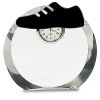 [CRY169] 4.5" Round Crystal Clock Thumbnail