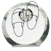 [CRY169] 4.5" Round Crystal Clock Thumbnail