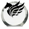 [CRY169] 4.5" Round Crystal Clock Thumbnail