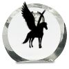 [CRY169] 4.5" Round Crystal Clock Thumbnail