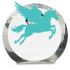 [CRY169] 4.5" Round Crystal Clock Thumbnail