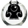 [CRY169] 4.5" Round Crystal Clock Thumbnail