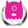 [CRY169] 4.5" Round Crystal Clock Thumbnail