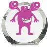 [CRY169] 4.5" Round Crystal Clock Thumbnail