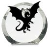 [CRY169] 4.5" Round Crystal Clock Thumbnail