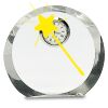 [CRY169] 4.5" Round Crystal Clock Thumbnail