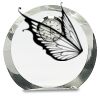 [CRY169] 4.5" Round Crystal Clock Thumbnail