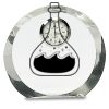 [CRY169] 4.5" Round Crystal Clock Thumbnail