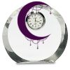 [CRY169] 4.5" Round Crystal Clock Thumbnail