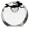 [CRY169] 4.5" Round Crystal Clock Thumbnail