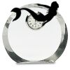 [CRY169] 4.5" Round Crystal Clock Thumbnail