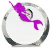 [CRY169] 4.5" Round Crystal Clock Thumbnail