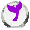 [CRY169] 4.5" Round Crystal Clock Thumbnail