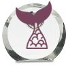 [CRY169] 4.5" Round Crystal Clock Thumbnail