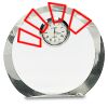 [CRY169] 4.5" Round Crystal Clock Thumbnail