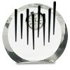 [CRY169] 4.5" Round Crystal Clock Thumbnail