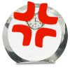 [CRY169] 4.5" Round Crystal Clock Thumbnail