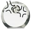 [CRY169] 4.5" Round Crystal Clock Thumbnail