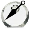 [CRY169] 4.5" Round Crystal Clock Thumbnail