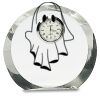 [CRY169] 4.5" Round Crystal Clock Thumbnail