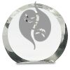 [CRY169] 4.5" Round Crystal Clock Thumbnail