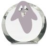 [CRY169] 4.5" Round Crystal Clock Thumbnail