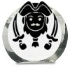 [CRY169] 4.5" Round Crystal Clock Thumbnail