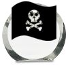 [CRY169] 4.5" Round Crystal Clock Thumbnail