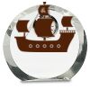 [CRY169] 4.5" Round Crystal Clock Thumbnail