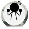 [CRY169] 4.5" Round Crystal Clock Thumbnail