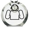 [CRY169] 4.5" Round Crystal Clock Thumbnail