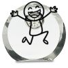 [CRY169] 4.5" Round Crystal Clock Thumbnail
