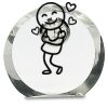 [CRY169] 4.5" Round Crystal Clock Thumbnail