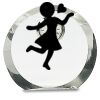 [CRY169] 4.5" Round Crystal Clock Thumbnail