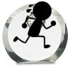 [CRY169] 4.5" Round Crystal Clock Thumbnail
