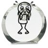 [CRY169] 4.5" Round Crystal Clock Thumbnail