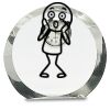 [CRY169] 4.5" Round Crystal Clock Thumbnail