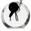 [CRY169] 4.5" Round Crystal Clock Thumbnail