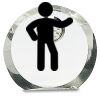 [CRY169] 4.5" Round Crystal Clock Thumbnail