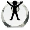[CRY169] 4.5" Round Crystal Clock Thumbnail
